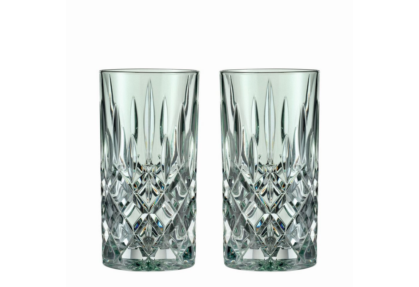 Nachtmann Longdrinkglas Noblesse Mint, Kristallglas, 2er Set von Nachtmann
