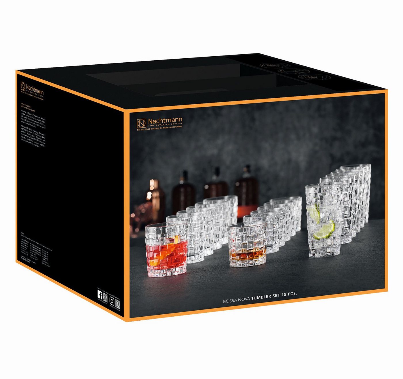 Nachtmann Tasse Nachtmann Bossa Nova Bargläser Set 18 Gläser Nachtmann Tasse Nachtmann Bossa Nova Bargläser Set 18 Gläser von Nachtmann