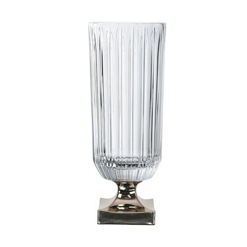 Nachtmann [W0724] Vase auf Fuß in Platin STK/1 651/81/40cm Minerva von Nachtmann