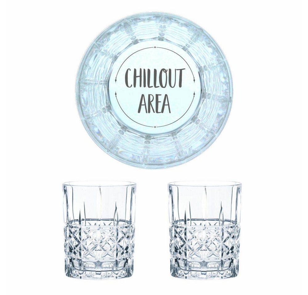 Nachtmann Whiskyglas Chillout Area 2er Set, Kristallglas, lasergraviert von Nachtmann