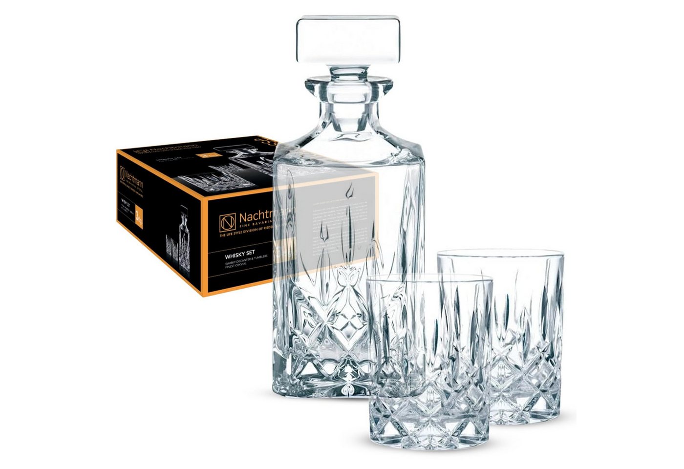 Nachtmann Whiskyglas Noblesse Whiskyset 3er Set, Glas von Nachtmann