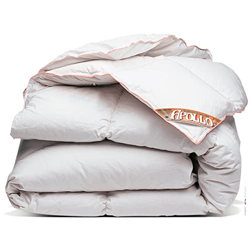 Apollo Volldaunen Entendaunen 4 Jahreszeiten Steppdecke | Luxuriöse RDS Daunendecke Ganzjahresdecke | kuschelig leicht und anschmiegsam | 200x220 cm von NachtrustOnline