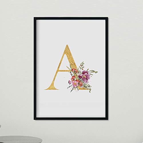 Nacnic Plakat-Kunst-Stil Buchstaben A. Dorado Rosa mit Bildern des Alphabets. A4-Format Nacnic Plakat-Kunst-Stil Buchstaben A. Dorado Rosa mit Bildern des Alphabets. A4-Format von Nacnic