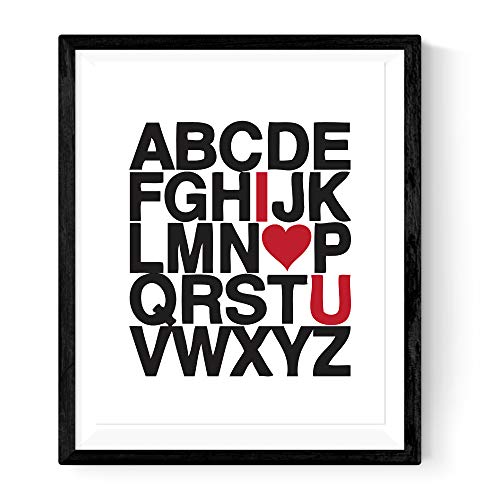 Nacnic Rahmung Kunstdruck I LIEBE DICH ABECEDARIO. Gedruckt auf Papier 250 Gramm hochwertige und resistente Tinten. Romantisches Artplakat. Größe A3 Nacnic Rahmung Kunstdruck I LIEBE DICH ABECEDARIO. Gedruckt auf Papier 250 Gramm hochwertige und resistente Tinten. Romantisches Artplakat. Größe A3 von Nacnic
