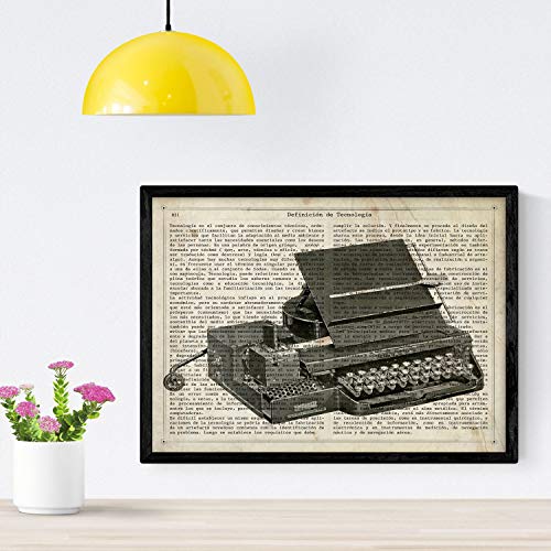 Nacnic Schreibmaschine Poster. Vintage Poster mit Definitionen. Innenarchitektur. A4-Format Nacnic Schreibmaschine Poster. Vintage Poster mit Definitionen. Innenarchitektur. A4-Format von Nacnic