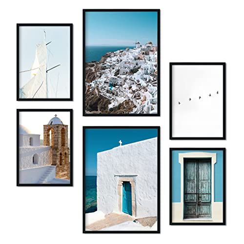 Nacnic Set 6 Griechenland Plakate - Wandbild Kunstdruck Deko Posters & Prints - Inneneinrichtung im Kunstgalerie - A3 und A4 - ungerahmt Nacnic Set 6 Griechenland Plakate - Wandbild Kunstdruck Deko Posters & Prints - Inneneinrichtung im Kunstgalerie - A3 und A4 - ungerahmt von Nacnic