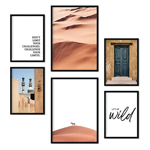 Nacnic Set 6 Marokko Wüste Plakate - Wandbild Kunstdruck Deko Posters & Prints - Inneneinrichtung im Kunstgalerie - A3 und A4 - ungerahmt Nacnic Set 6 Marokko Wüste Plakate - Wandbild Kunstdruck Deko Posters & Prints - Inneneinrichtung im Kunstgalerie - A3 und A4 - ungerahmt von Nacnic