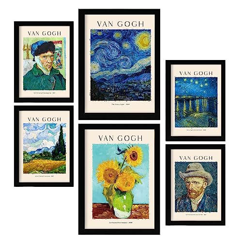 Nacnic Van Gogh Posterblatt. Malergalerie. Dekorative Gemälde für Ihr Wohnzimmer, Schlafzimmer, Zuhause. Wandkunstdrucke. Größen A4 und A3 von Nacnic