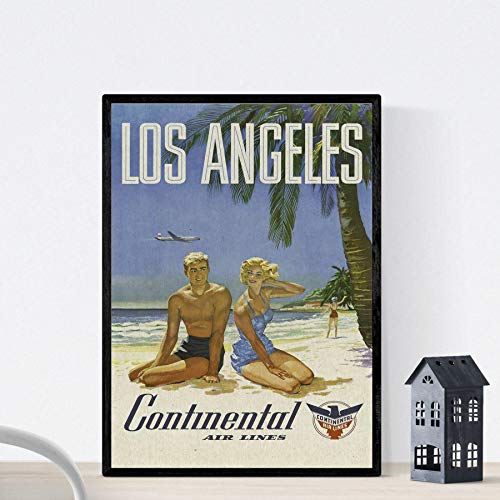 Nacnic Vintage Poster Vintage Poster Amerika. Playa de Los Angeles. A3 Größe von Nacnic