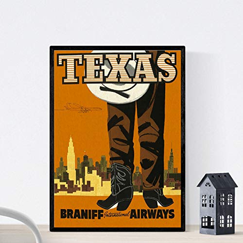Nacnic Vintage Poster Vintage Poster Amerika. Texas Cowboy. A3 Größe Nacnic Vintage Poster Vintage Poster Amerika. Texas Cowboy. A3 Größe von Nacnic