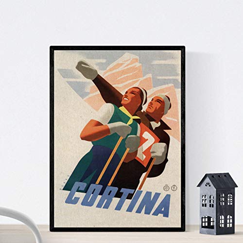 Nacnic Vintage Poster Vintage Poster Europa. Reisen nach Cortina. A3 Größe Nacnic Vintage Poster Vintage Poster Europa. Reisen nach Cortina. A3 Größe von Nacnic