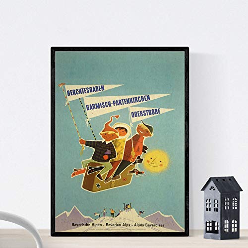 Nacnic Vintage Poster Vintage Poster Europäische Berge. Die Alpen. A4-Format Nacnic Vintage Poster Vintage Poster Europäische Berge. Die Alpen. A4-Format von Nacnic