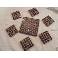 Unter Flach Und Unter Glas in Violetten Grauen Mosaique von NadMosaicCeramic