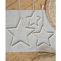 Stern, Sternanhänger, Makramee, Makrameestern, Weihnachten, Fensterdekoration, Boho, Sterndekoration von NadWi68