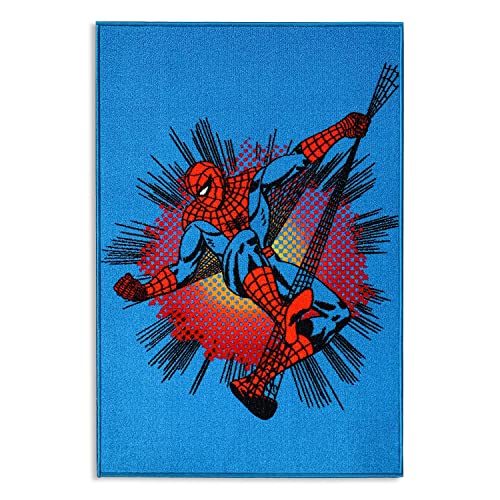 Nada Home Rutschfester Teppich für Kinderzimmer, Marvel Spiderman, 80 x 120 cm, 4952 von Nada Home