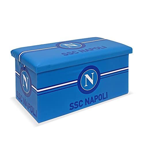 Sitzbank SSC Napoli Pouf Box Fußbank aus Kunstleder 76 x 38 x 38 cm 6128 von Nada Home