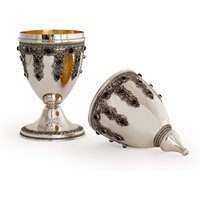 Fabergé Inspiriert 925 Sterling Silber Etrog Halter - Limitierte Auflage von NadavArtJudaica