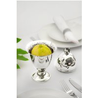 Moderne Silberfarbene Etrog Box Mit Reflections Design von NadavArtJudaica