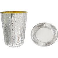 Personalisierte Klassisch & Elegant 925 Sterling Silber Weintasse Mit Gehämmertem Finish von NadavArtJudaica