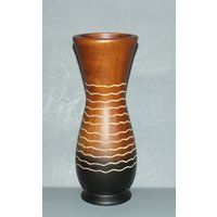 Mango Holz Vase Mit Schönem Heißhunger Designed Für Trockenblumen Arrangement Thailand Versandkostenfrei von NadearsTreasures