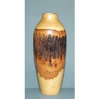 Mango Holz Vase Wunderschönes Muster Entworfen Für Trockenblumen Arrangement Thailand Kostenloser Versand von NadearsTreasures