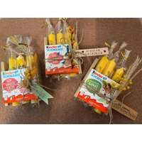 Kerzengeschenkset, Kerzenset, Stabkerzen, Kerzen Mit Spruch, Alles Gute, Kleines Dankeschön, Kinderschokolade, Geschenk, Mitbringsel von NadelfeebyHelena