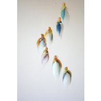 Feenreigen Filzmobile Sieben Blaue Wollefeen Spirale Feenreigen Filzmobile Sieben Blaue Wollefeen Spirale von Nadelfein