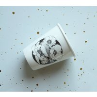 Tasse, Hübscher Tod | Kaffeetasse, Teetasse, Siebdruck, Porzellantasse, Taxidermie Tasse, Hübscher Tod | Kaffeetasse, Teetasse, Siebdruck, Porzellantasse, Taxidermie von NadievanWijk