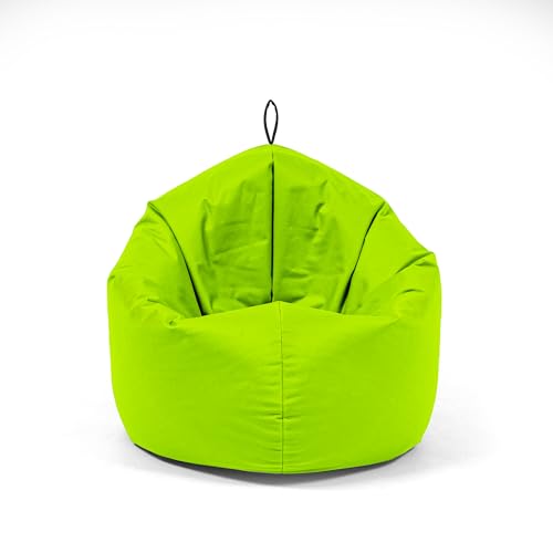 Nadimaideal Sitzsack 2 in1 Funktionen für Kinder & Erwachsene | Indoor & Outdoor | Gaming Sitzsack - Sitzkissen -Komfortabler Beanbag | Füllung EPS Perlen (Kiwi, L -Durchmesser: 125 cm) von Nadimaideal