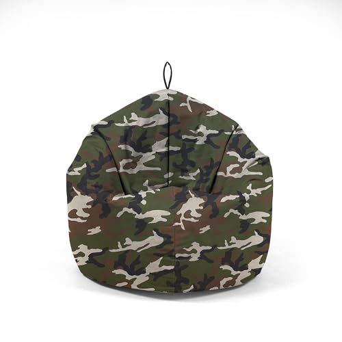Nadimaideal Sitzsack 2 in1 Funktionen für Kinder, Teenager & Erwachsene | Indoor & Outdoor | Gaming Sitzsack -Komfortabler Beanbag | Füllung EPS Perlen (Solsatisch, L -Durchmesser: 125 cm) von Nadimaideal