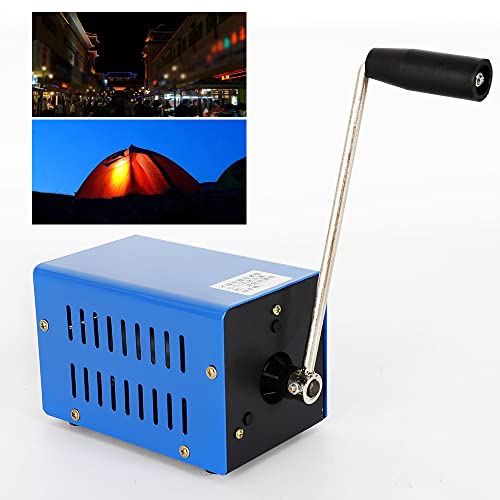 20W Handkurbel-Generatoren,Tragbare Notdynamotor,Kleine Handkurbel mit USB Stecker Kurbel Generator Outdoor Multifunktions Stromversorgung Notladegerät für Outdoors Unterwegs Reise und Camping von NadineDutol