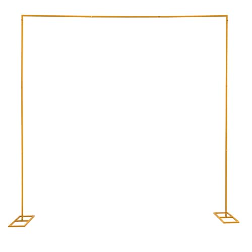 3 X 3m Hochzeitsbogen Metall | Garten Hochzeit Bogen Hintergrund Rahmen, Quadratischer Blumen-Ballon Rack Dekor für Hochzeiten Quinceaneras Party Event Dekoration von NadineDutol