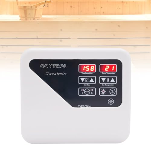 8+4 Mode Saunaofen External Saunasteuerung Sauna Steuerung Saunaofe Controller Digital SchaltgeräT SteuergeräT AußEnbereich ÜBerhitzungsschutz FüR 3-9Kw von NadineDutol