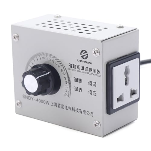 AC 220V High Power SCR Elektronischer Spannungsregler Motor Gouverneur Dimmer 4000W Drehzahlregler Kontrolle Spannung Temperatur,Motor Lüfter Drehzahlregler von NadineDutol