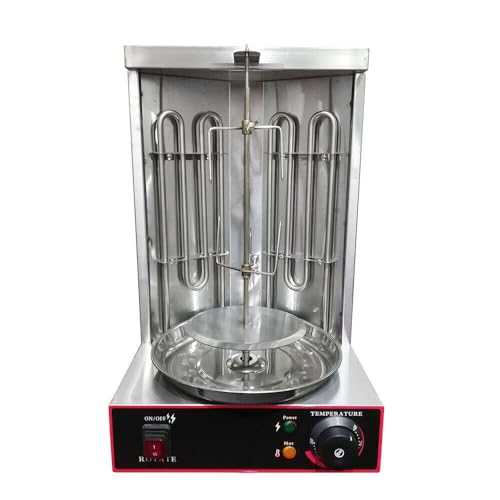 Döner-Vertikal-Multigrill 3KW Dönergrill Edelstahl Grill 0-300 Grad Kann zum Grillen von Lamm- und Hähnchenspießen von NadineDutol