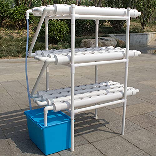 NadineDutol 3-Tier Hydroponic Growing System Kit 108 Growing Spots Vegetable Hydroponic System Growing Kit PVC Pipe Soilless Growing System Hydroponic Kits for Leafy Vegetables. von NadineDutol