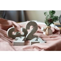 Beton Adventszahlen | Adventskranz von NadinesCreativArt