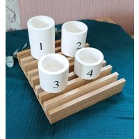 Adventskranz -Kerzenhalter 1-4 Für Stabkerzen - Advent von NaehZeit