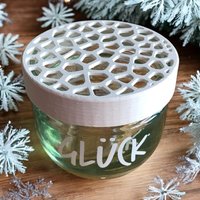 Blumenretter Im Voronoi-Design Für Das Glück-Marmeladenglas Oder All in Fruits-Flaschen Blumenretter Im Voronoi-Design Für Das Glück-Marmeladenglas Oder All in Fruits-Flaschen von Naehfroh