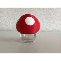 Comic-Glücks-Pilz-Aufsatz Für Das Mini-Glück-Marmeladen-Glas Oder All in Fruits-Flaschen von Naehfroh