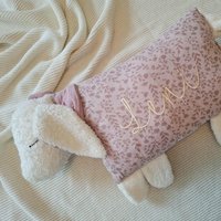 Namenskissen/Kuschelkissen Lämmchen Mit Musselin in Wunschfarbe Geburt Geburtstag Taufe Namenskissen/Kuschelkissen Lämmchen Mit Musselin in Wunschfarbe Geburt Geburtstag Taufe von NaehkaestchenAachen