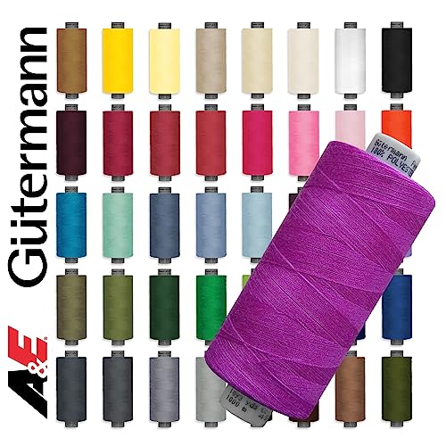 Nähmit - Gütermann PERMA CORE Nähgarnset - 40 Rollen á 1.000m - Allesnäher Garn Set Permacore + Gratis Farbkarte TOP Qualität für Schneiderei Hobbynäher und Designer Nähmit - Gütermann PERMA CORE Nähgarnset - 40 Rollen á 1.000m - Allesnäher Garn Set Permacore + Gratis Farbkarte TOP Qualität für Schneiderei Hobbynäher und Designer von Nähmit