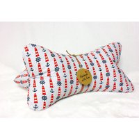 Leseknochen Knochenkissen Keilkissen Nackenkissen Nackenrolle Nackenhörnchen Kissen Leuchtturm #13# von NaehstuebchenJasalu