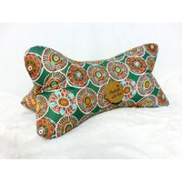 Leseknochen Knochenkissen Keilkissen Nackenkissen Nackenrolle Nackenhörnchen Kissen Mandala Grün #16# von NaehstuebchenJasalu