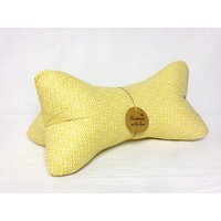 Leseknochen Knochenkissen Lesekissen Graphisch Senf Weiß #10# Leseknochen Knochenkissen Lesekissen Graphisch Senf Weiß #10# von NaehstuebchenJasalu
