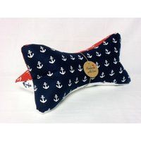 Leseknochen Knochenkissen Lesekissen Nackenkissen Anker #9# von NaehstuebchenJasalu