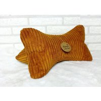 Leseknochen Knochenkissen Lesekissen Nackenkissen Cord Currygelb #3# von NaehstuebchenJasalu
