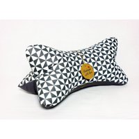 Leseknochen Knochenkissen Nackenkissen Dreiecke Grau Weiß #3# Leseknochen Knochenkissen Nackenkissen Dreiecke Grau Weiß #3# von NaehstuebchenJasalu