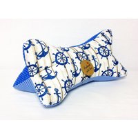 Leseknochen Knochenkissen Nackenkissen Maritim #2# von NaehstuebchenJasalu