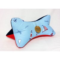 Leseknochen Knochenkissen Nackenkissen Nackenknochen Maritim Rot Blau #10# Leseknochen Knochenkissen Nackenkissen Nackenknochen Maritim Rot Blau #10# von NaehstuebchenJasalu
